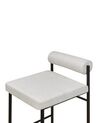 Set of 2 Fabric Bar Chairs Light Grey AMAYA_885351