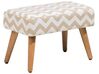 Footstool Fabric Beige TAKOMA_685044