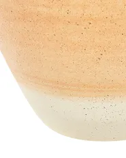 Wazon dekoracyjny SKIONE 34 cm Ceramika Jasnobrązowy_850850