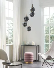 Pendant Lamp RALFES Glass Brass_868612