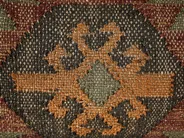 Zestaw 2 poduszek dekoracyjnych ARVEN 45 x 45 cm Juta Brązowy Wzór orientalny_848359