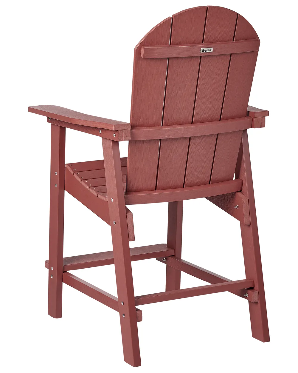 Garden Bar Chair ADIRONDACK Synthetic Material Red_938567