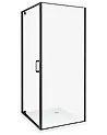 Kabina prysznicowa DARLI 80 x 80 x 185 cm Czarny