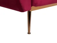 Sofa Bed 3 Seater EINA Velvet Burgundy_762937
