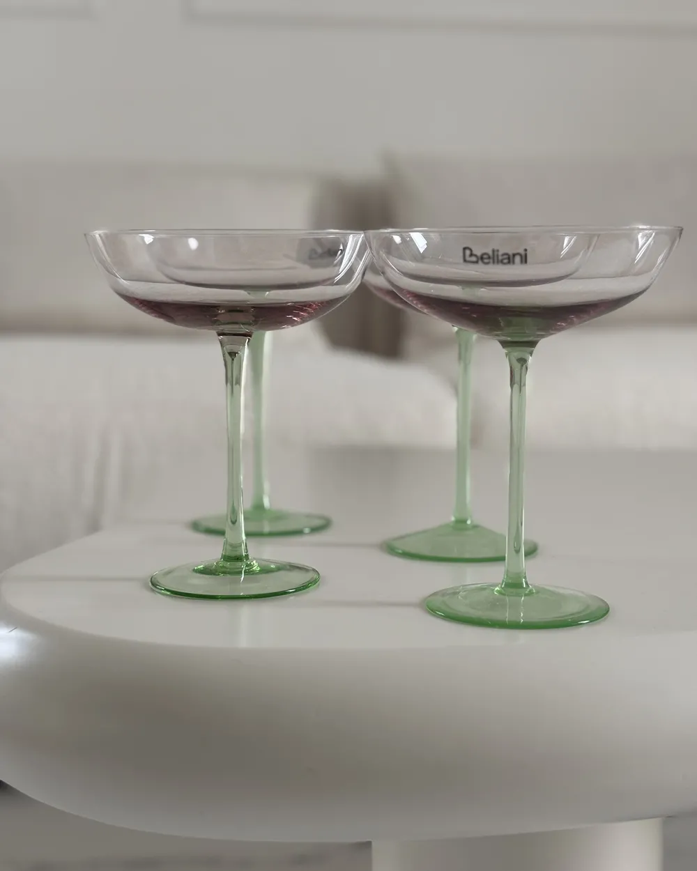 Set di 4 bicchieri da Martini DIOPSIDE 250 ml Rosa_961202