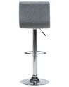 Set of 2 Adjustable Bar Stools Grey ORLANDO_685496