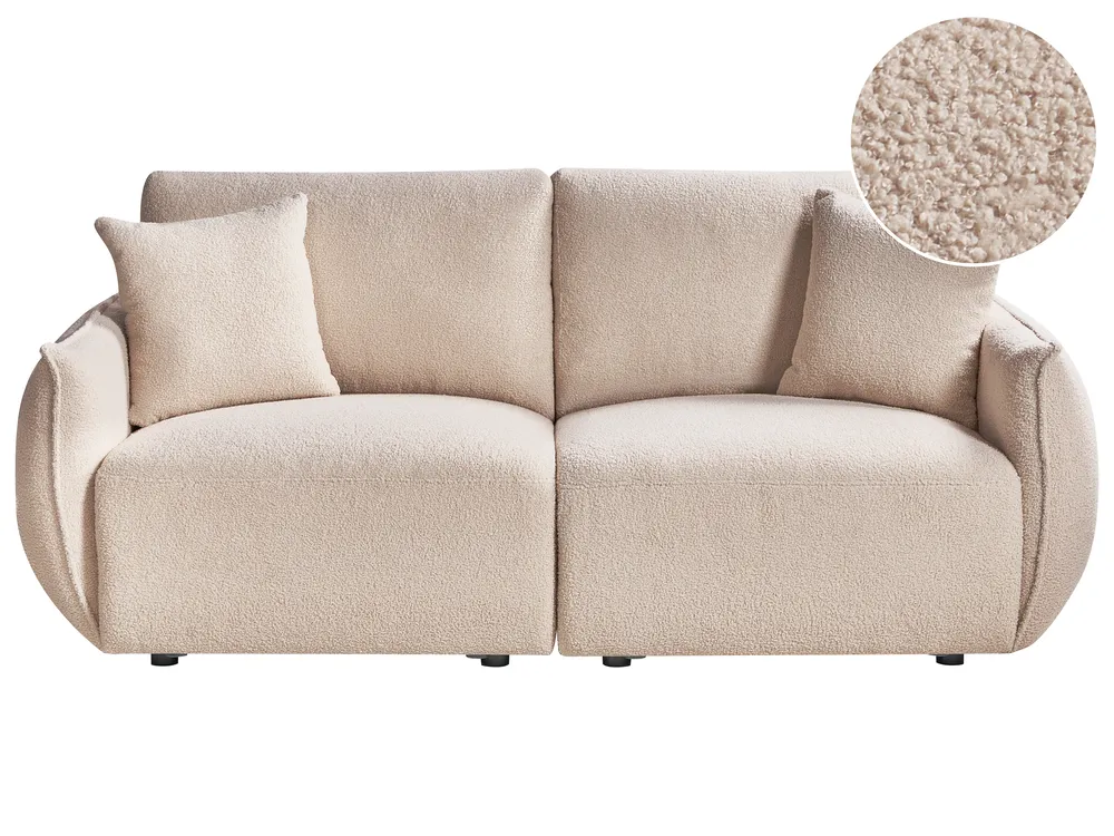 Sofa modułowa dla 2 osób MESNALI Boucle Beżowy