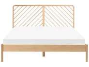 Bed Pine Wood SEPHOS 180 x 200 cm (EU Super King) Light Brown_1079481