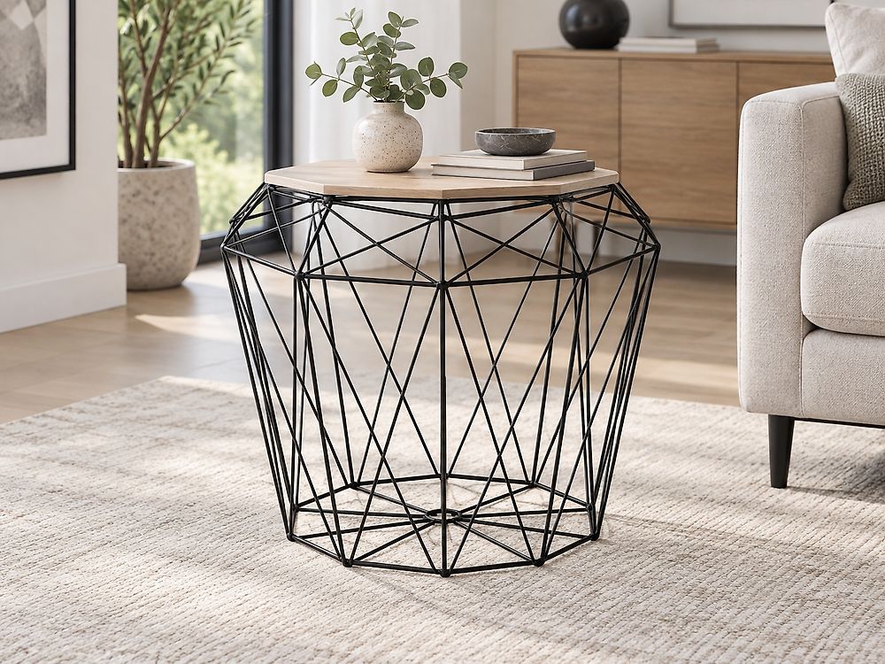 Side Table ELIDA Black