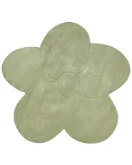 Rug KOKKINI Light Green ø 140 cm Wool_1059533