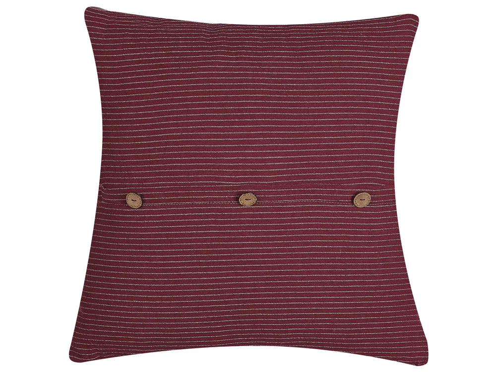 Set med 2 prydnadskuddar GUMDROP Sammet 45 x 45 cm Röd Julmotiv ...