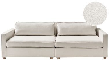 3-Sitzer Sofa Bouclé cremeweiss VINSTRA