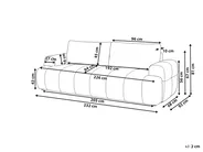 Sofa 3 Seater NARILLA Boucle Taupe_1161483