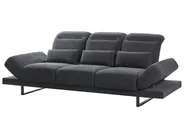 Sofa 3 Seater IKAST Fabric Black_969292