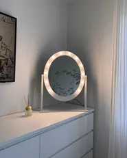 Dressing Table Mirror LED ROSTRENEN White_1047798