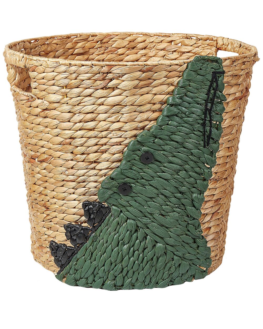 Water Hyacinth Wicker Crocodile Basket Natural LOXTON Beliani.cz