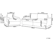 Set da salotto 4 posti ALLA Tessuto Grigio chiaro_893876