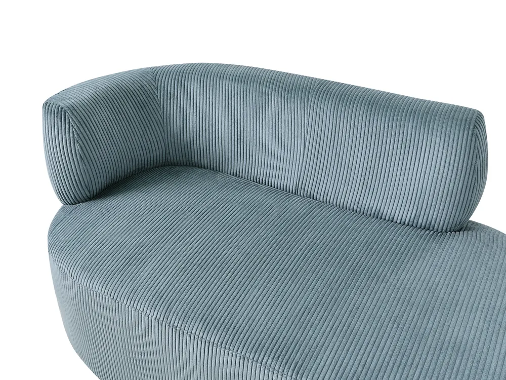 Left-Hand Chaise Longue VANVEY Corduroy Blue_1004220