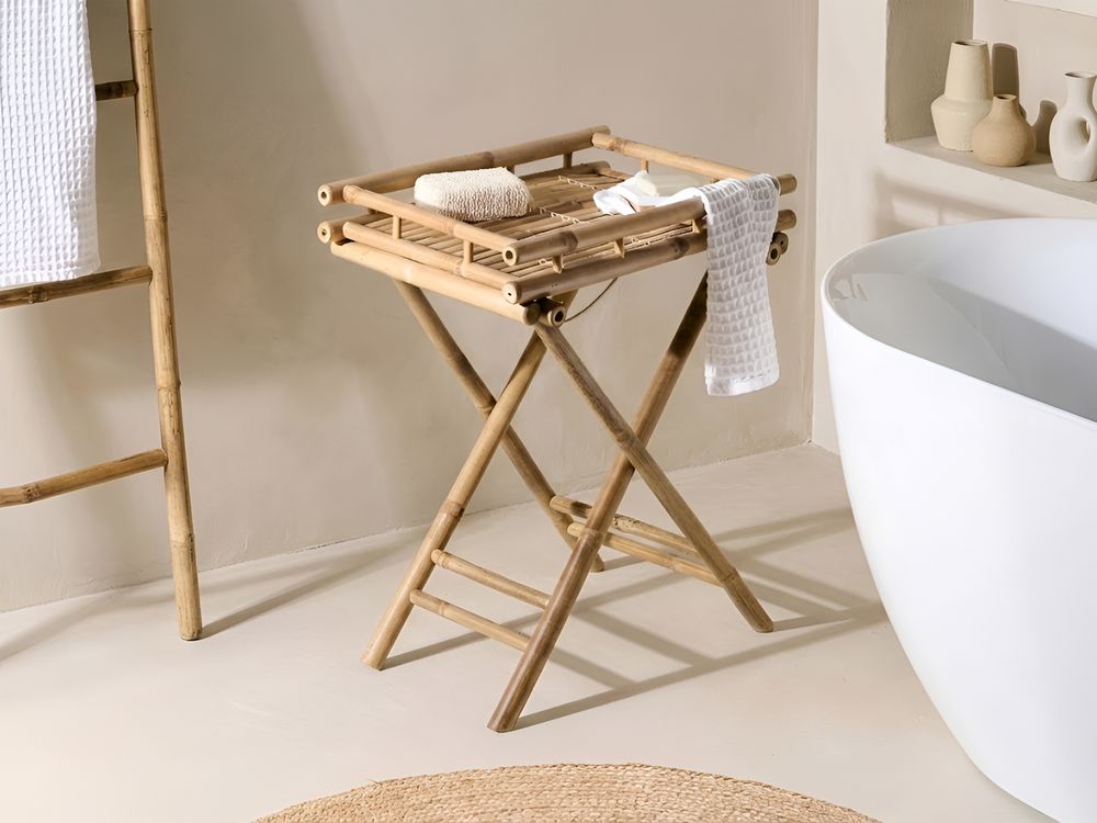 Table d'appoint MISICUNI Pliant Bambou Naturel