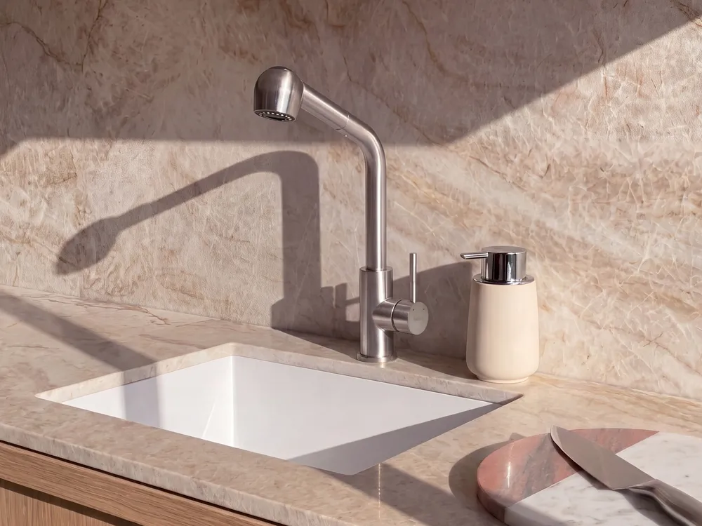 Kitchen Pull Out Tap WICHABAI Silver_1098808