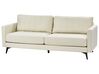 3 Seater Fabric Sofa Light Beige MALA_934097