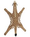 Dywan dziecięcy wełniany żyrafa 100 x 160 cm brązowo-beżowy MELMAN_873864