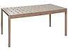 Mesa de jardín BARTICA 154 cm 84 cm Marrón