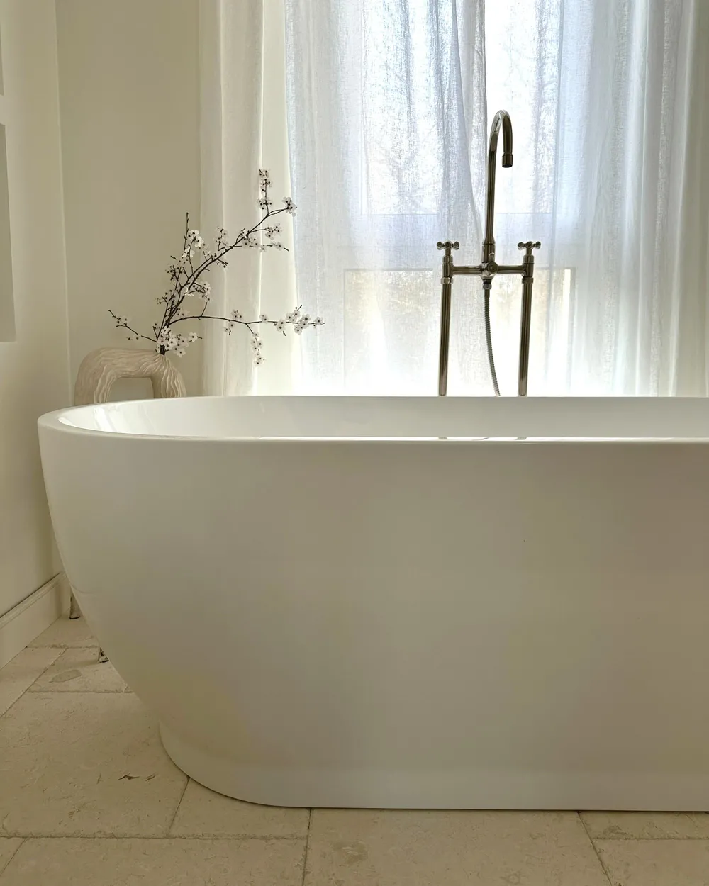 Vasca da bagno freestanding LEVERA 170 x 78 cm Bianco_981578