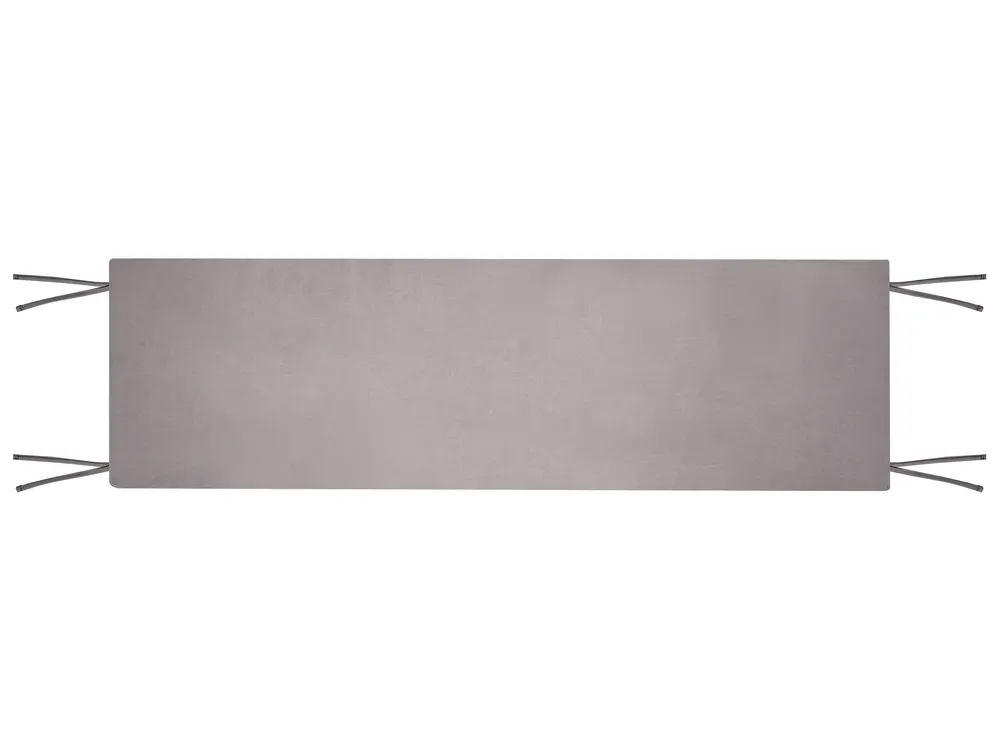 Garden Bench with Cushion MARLBORO 180 cm Acacia Wood Grey_1153679