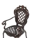 Set of 2 Garden Chairs Brown LIZZANO_765550