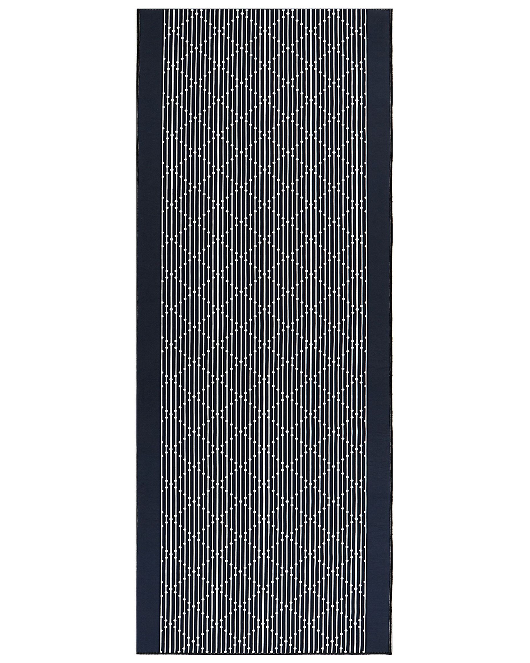 Vloerkleed polyester grijs 80 x 200 cm CHARVAD_831720