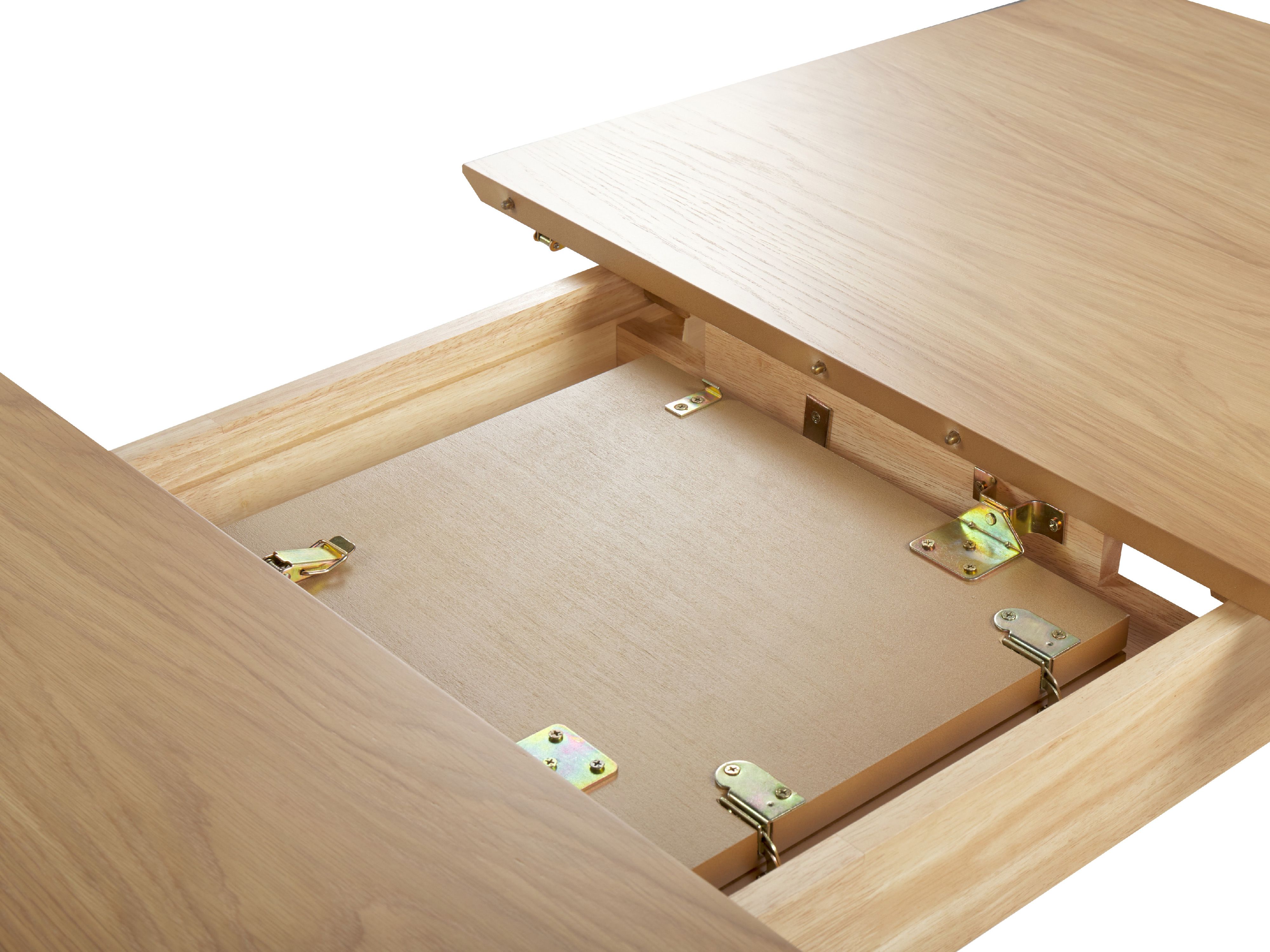 Extending Dining Table MADOX Light Oak 120/150 cm 75 cm | Beliani.co.uk