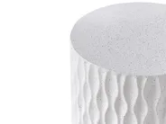 Side Table ANTELAO 37 cm 37 cm Terrazzo Effect White_995959