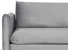 Sofa Set Samtstoff grau 4-Sitzer mit Ottomane VINTERBRO_900613