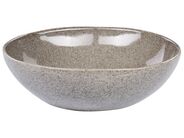 Set Di 4 Piatti Fondi Quadrati In Gres – 1050 Ml, Grigio Sfumato, 21x21x4,6 Cm Per Pasta E Zuppe