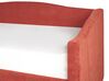 Piros kárpitozott kanapéágy 90 x 200 cm VITTEL_876431