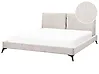 Bed Corduroy MELLE 180 x 200 cm (EU Super King) Light Beige