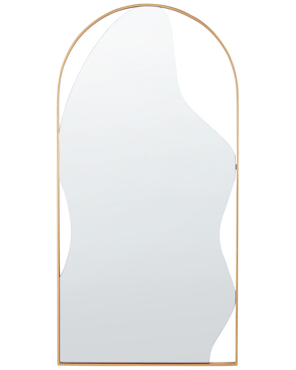 Lustro ścienne COLOMBIER 41 cm 81 cm Metal Złoty