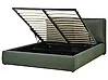 Ottoman Bed BAJONNA Fabric Dark Green 160 x 200 cm (EU King Size)