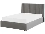 Ottoman Bed VION Velvet Grey 140 x 200 cm (EU Double)_826741