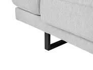 Corner Sofa 4 Seater IKAST Fabric Light Grey Right Hand_960069