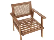 Set da giardino con tavolo 4 posti ARENELLA Legno di acacia certificato Beige chiaro_928387