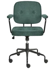 Desk Chair PAWNEE Fabric Dark Green_1057371