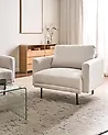 Armchair BREDA Fabric Light Beige