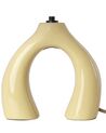 Keramisk bordlampe gul ABBIE_891546