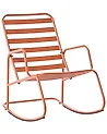 Garden Rocking Chair TURI Metal Orange