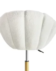 Desk Chair ANNABELLE Boucle White_949937