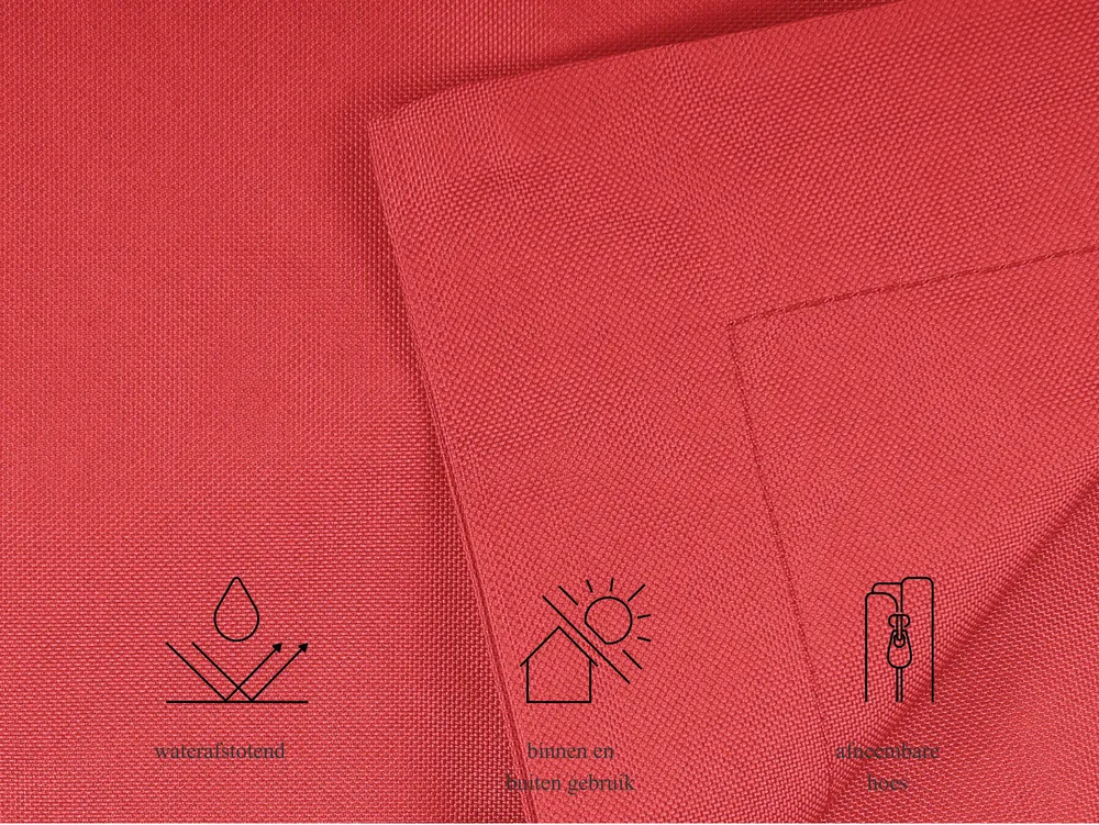 Zitzak 300 L FUZZY 140 cm 180 cm Rood_1005108