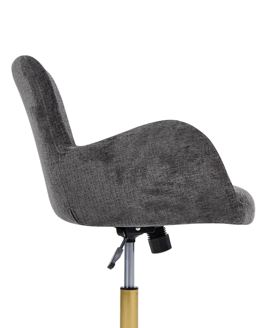 Desk Chair MISORELA Chenille Dark Grey_1084930