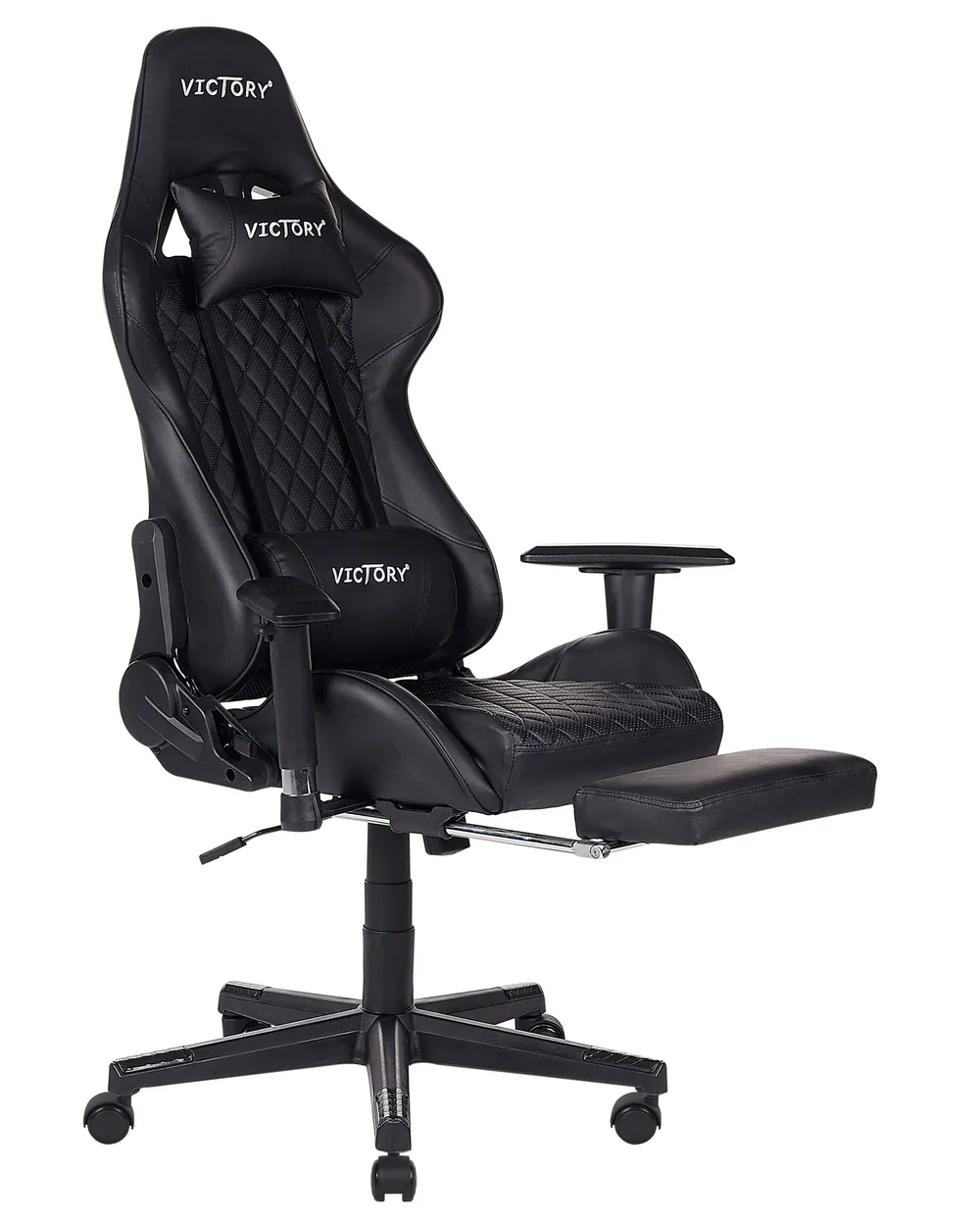 Sedia da gaming VICTORY Pelle sintetica Nero_852721